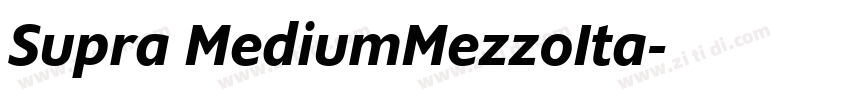 Supra MediumMezzoIta字体转换